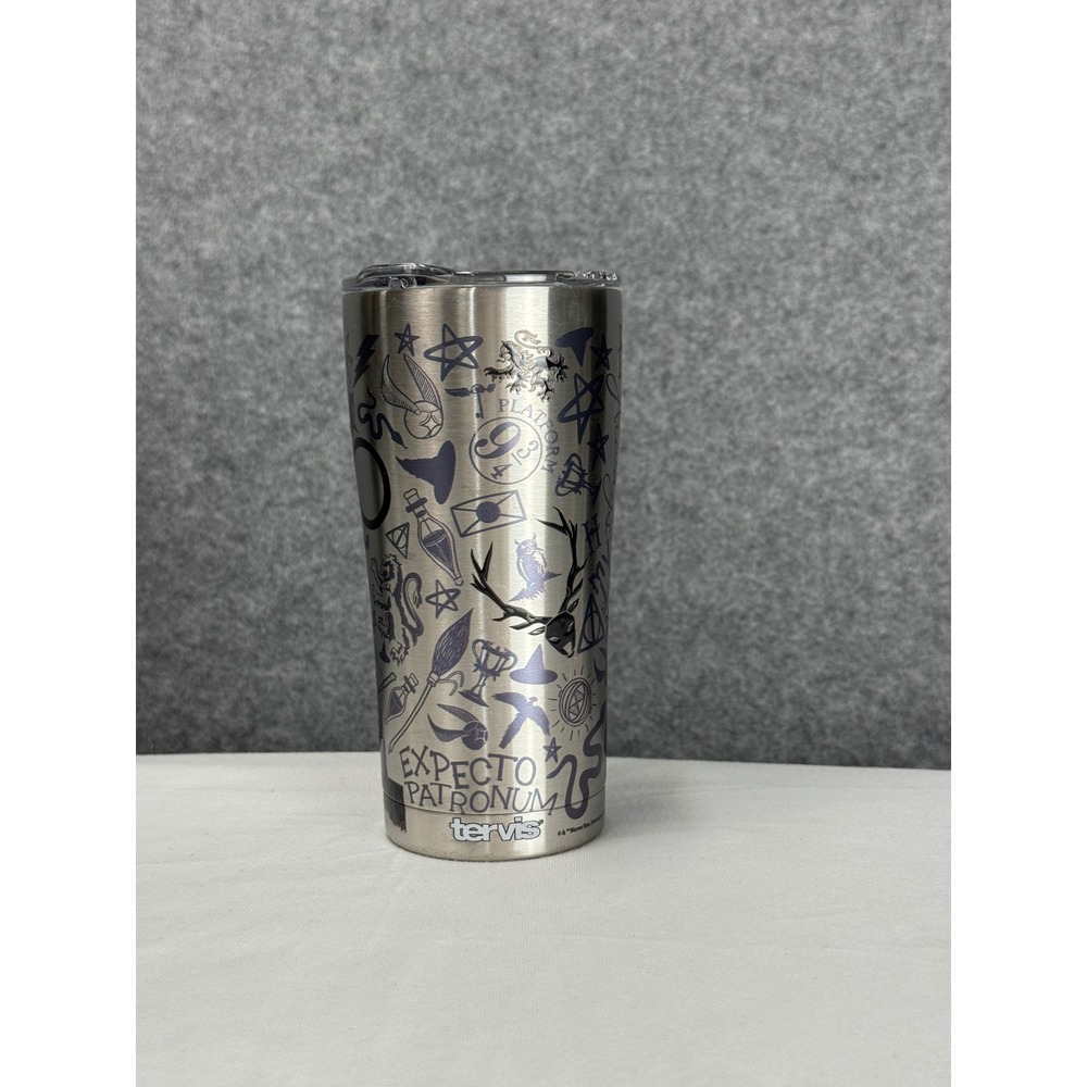 Tervis Harry Potter Expecto Patronum Stainless Steel 20oz Tumbler Silver Purple